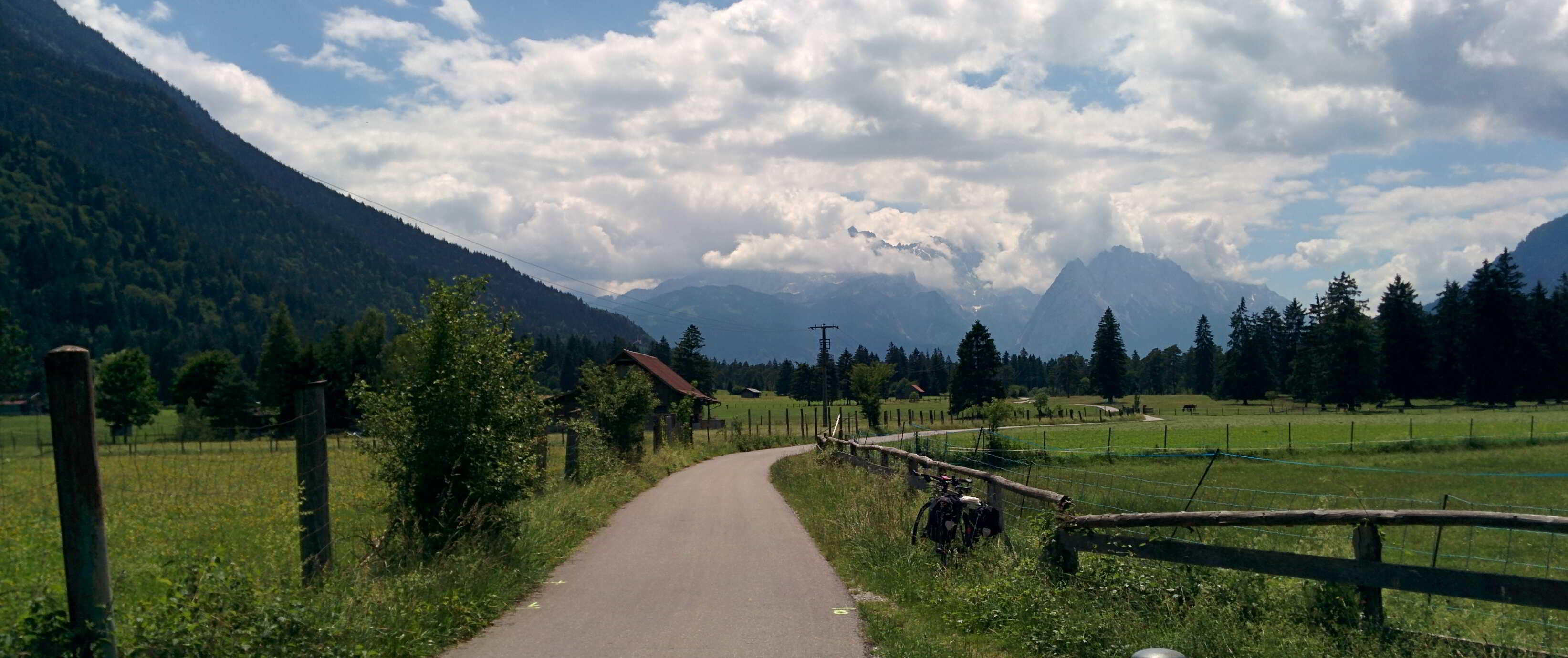 Cycle path near Oberau